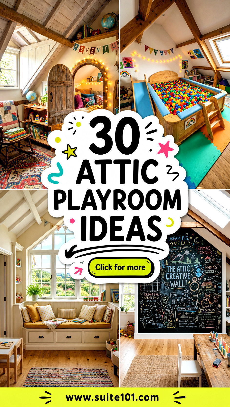 30 Attic Playroom Ideas to Spark Fun in a Cozy Loft Today - 30 Attic Playroom Ideas to Spark Fun in a Cozy Loft Today