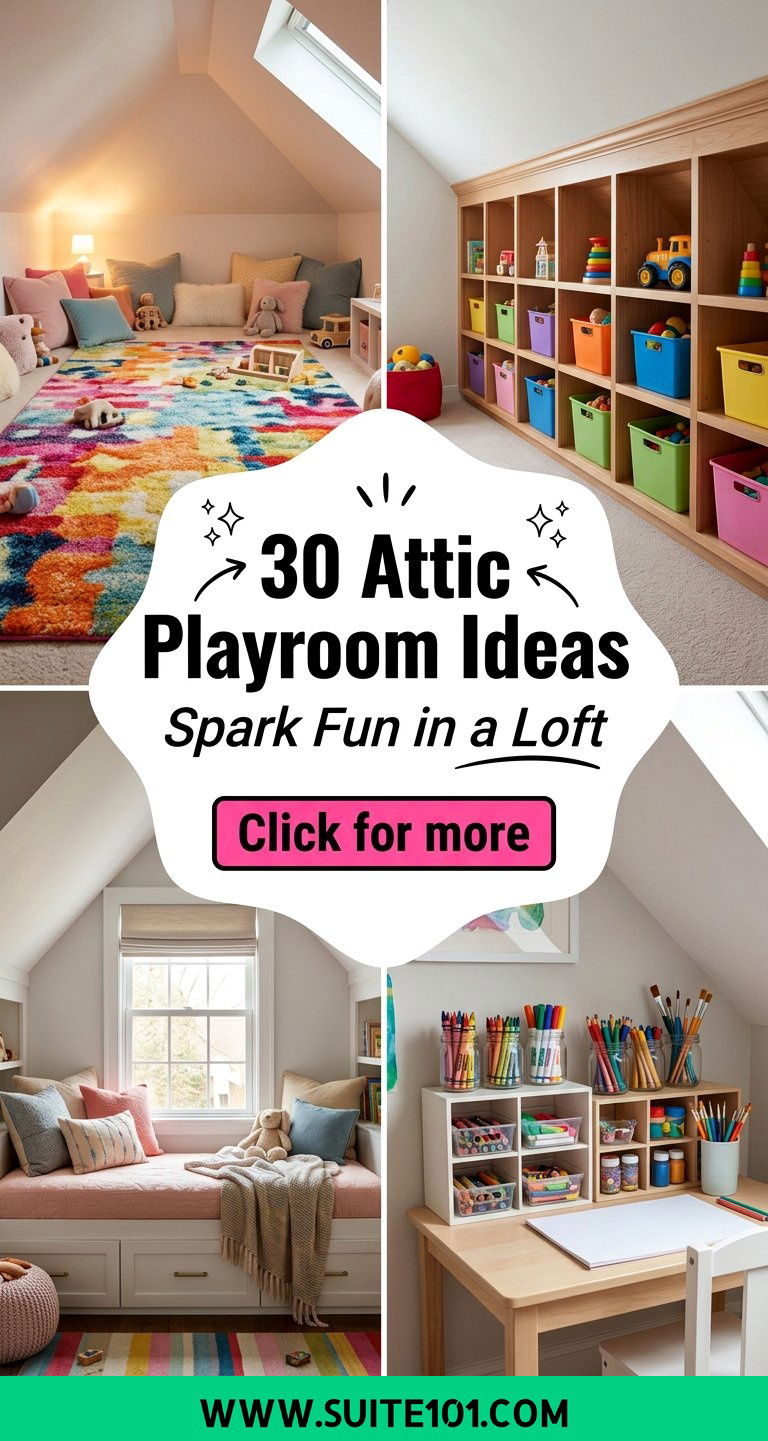 30 Attic Playroom Ideas to Spark Fun in a Cozy Loft Today - 30 Attic Playroom Ideas to Spark Fun in a Cozy Loft Today