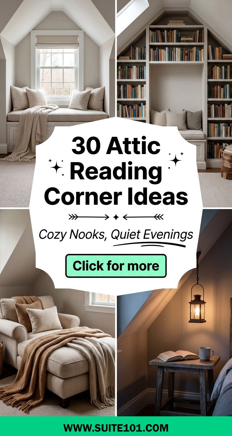 30 Attic Reading Corner Ideas for Cozy Nooks and Quiet Evenings - 30 Attic Reading Corner Ideas for Cozy Nooks and Quiet Evenings