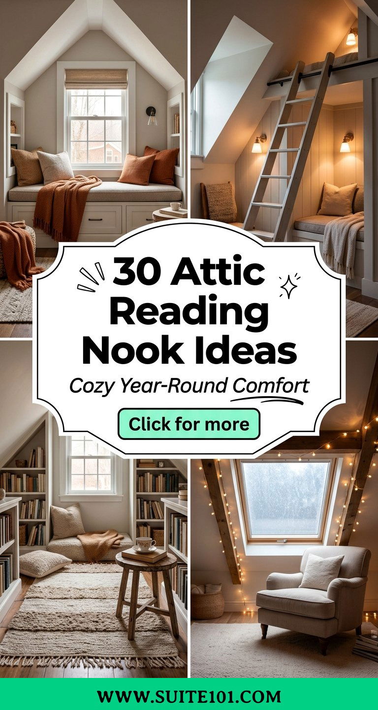 30 Attic Reading Nook Ideas for Cozy Year-Round Relaxation - 30 Attic Reading Nook Ideas for Cozy Year-Round Relaxation