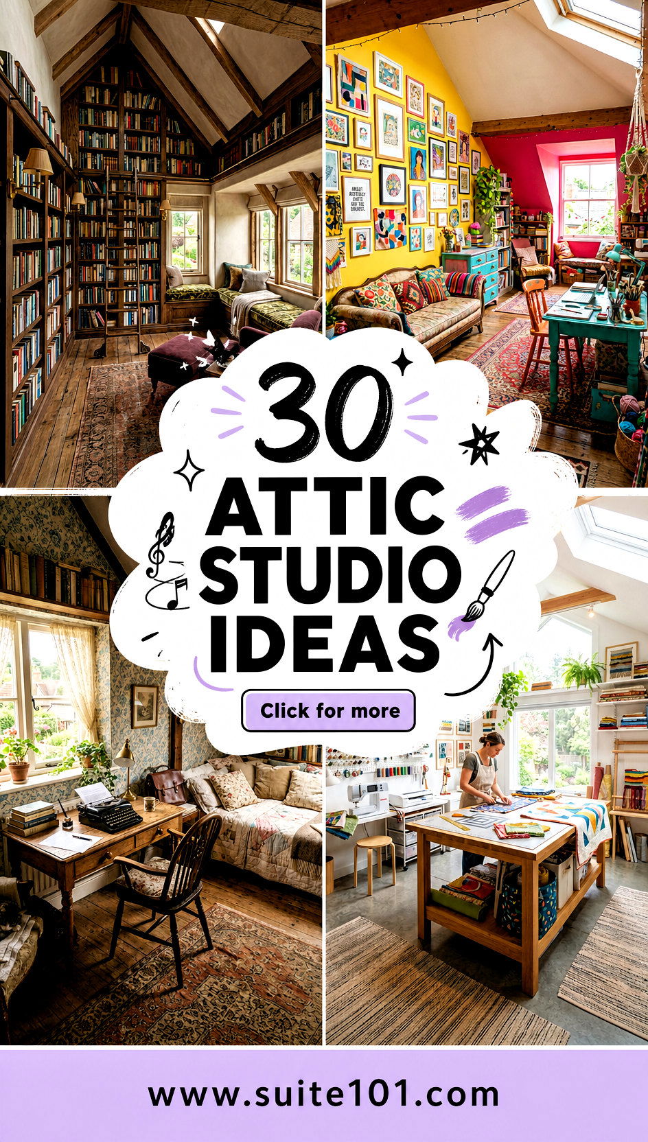 30 Attic Studio Ideas for Creative Workspaces Under the Roof - 30 Attic Studio Ideas for Creative Workspaces Under the Roof