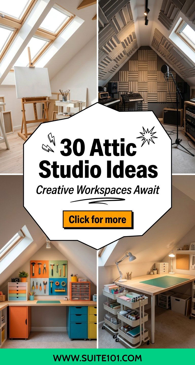 30 Attic Studio Ideas for Creative Workspaces Under the Roof - 30 Attic Studio Ideas for Creative Workspaces Under the Roof