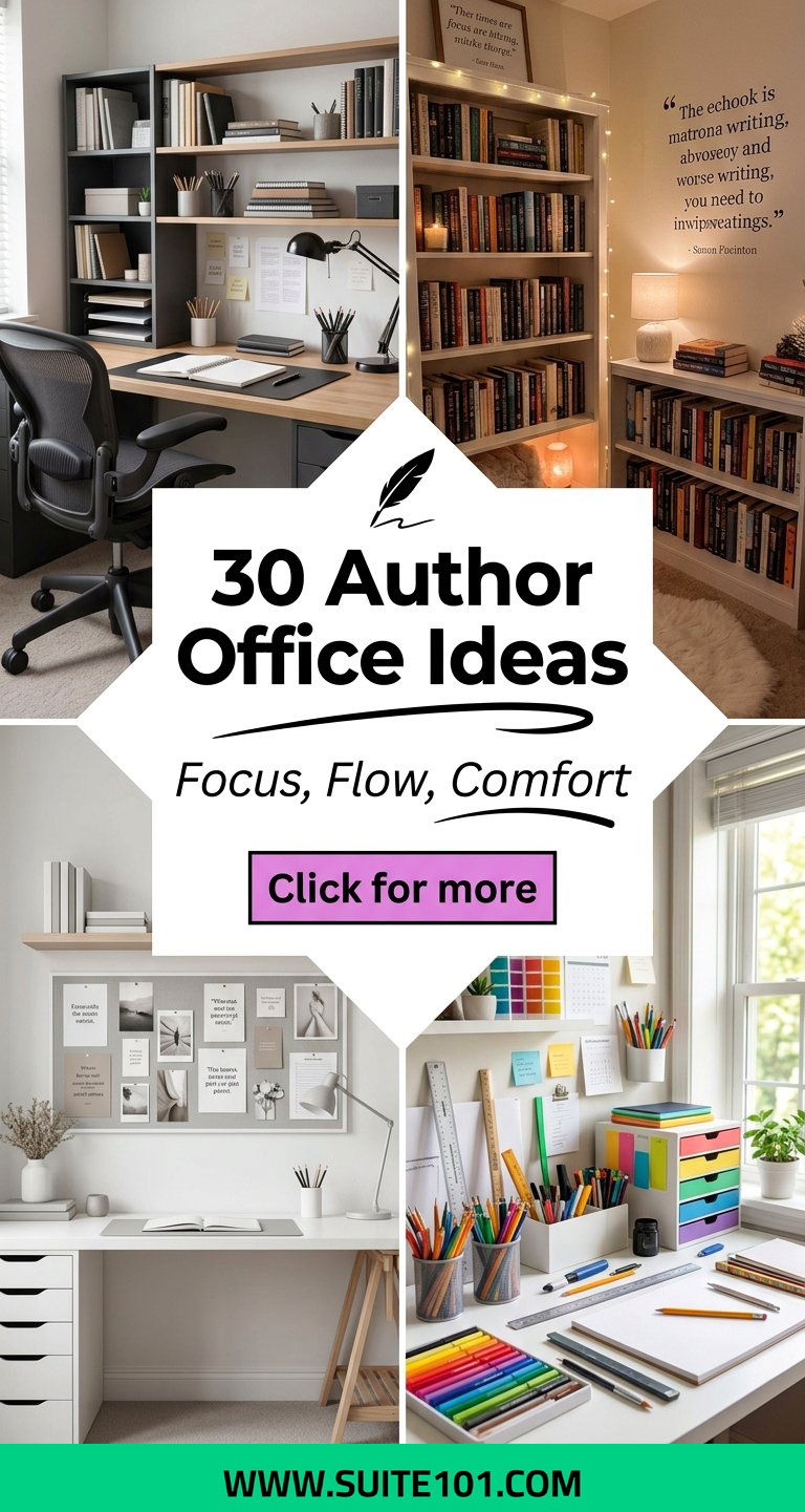 30 Author Office Ideas for Focus Flow and Writing Comfort - 30 Author Office Ideas for Focus, Flow, and Writing Comfort