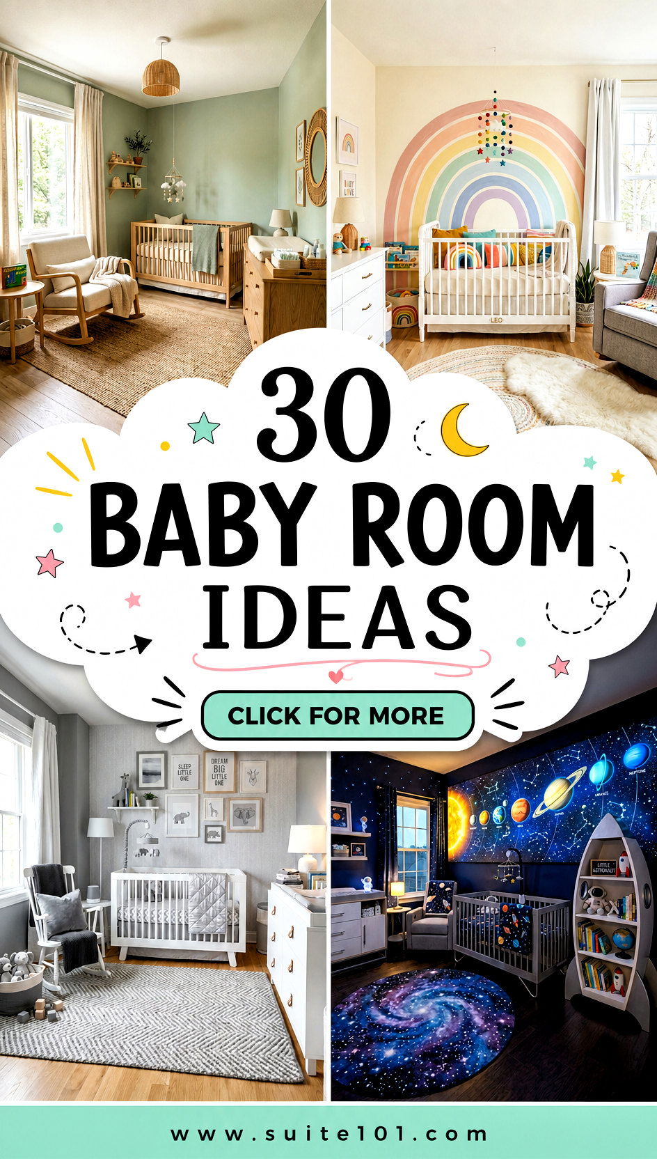 30 Baby Room Ideas to Create a Cozy Safe Nursery Youll Love - 30 Baby Room Ideas to Create a Cozy, Safe Nursery You'll Love