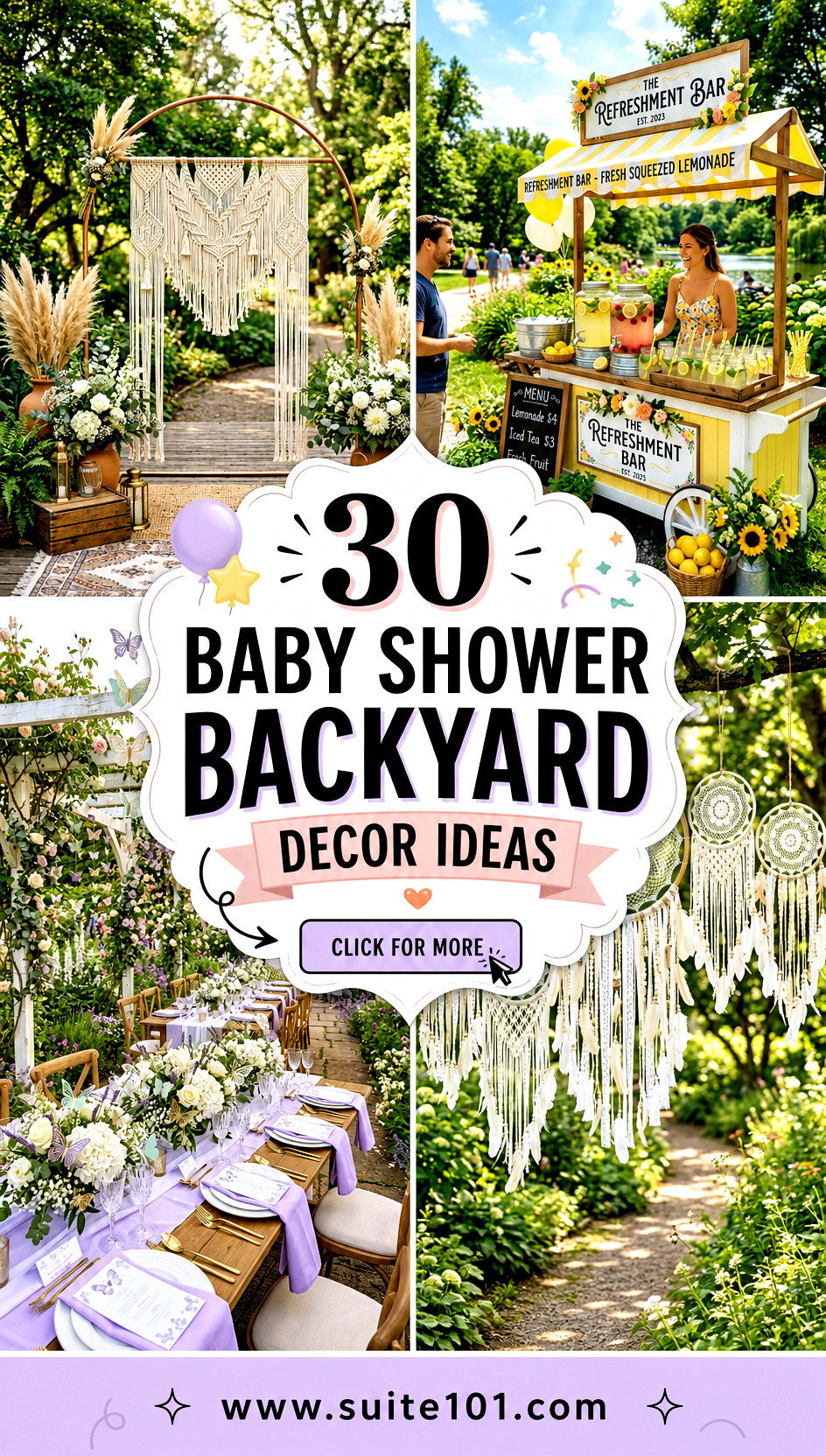 30 Baby Shower Backyard Decor Ideas for a Magical Outdoor Party - 30 Baby Shower Backyard Decor Ideas for a Magical Outdoor Party