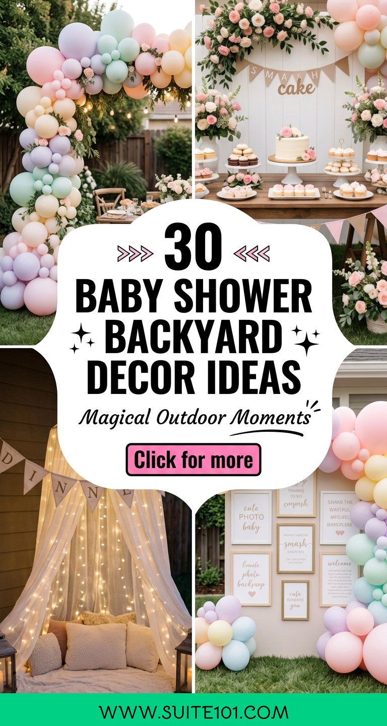 30 Baby Shower Backyard Decor Ideas for a Magical Outdoor Party - 30 Baby Shower Backyard Decor Ideas for a Magical Outdoor Party