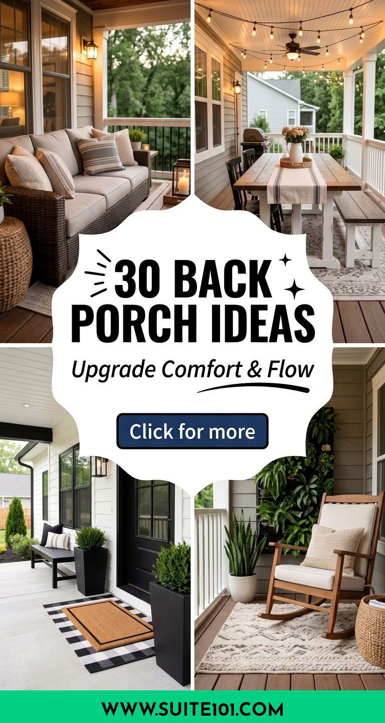 30 Back Porch Ideas to Upgrade Comfort Style and Flow - 30 Back Porch Ideas to Upgrade Comfort, Style, and Flow