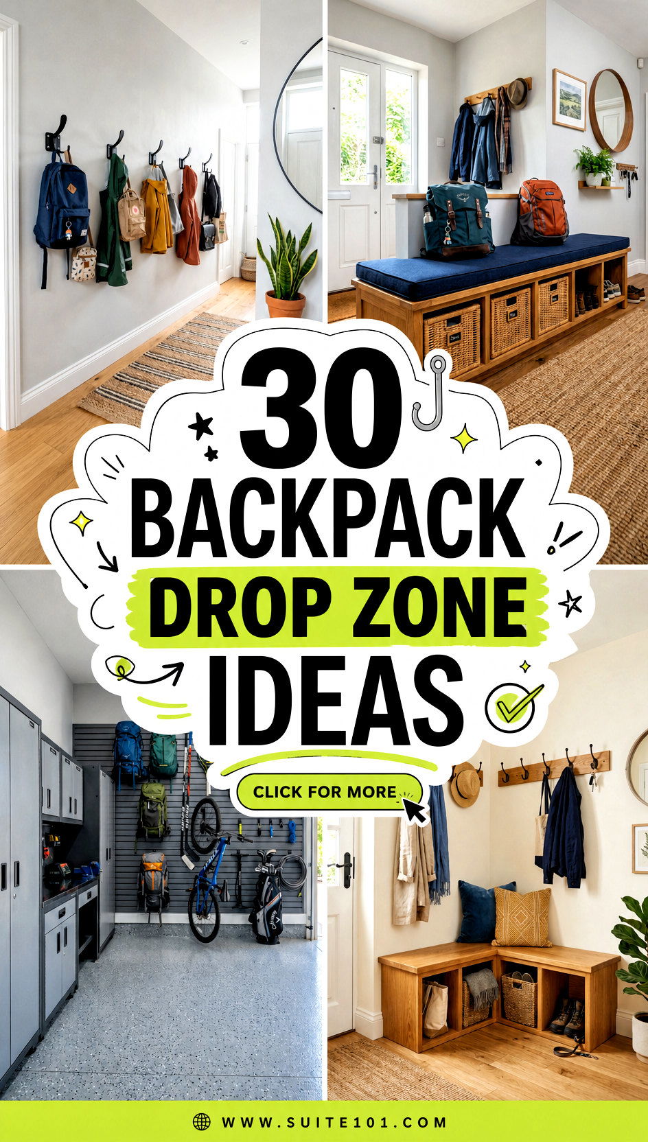 30 Backpack Drop Zone Ideas to Keep Mornings Stress-Free - 30 Backpack Drop Zone Ideas to Keep Mornings Stress-Free