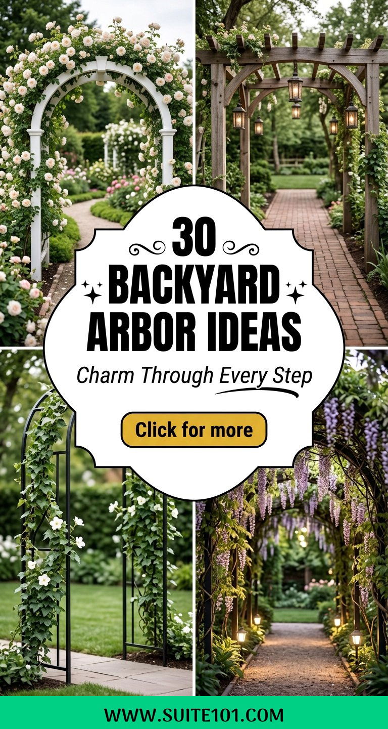30 Backyard Arbor Ideas to Add Charm to Any Garden Path - 30 Backyard Arbor Ideas to Add Charm to Any Garden Path