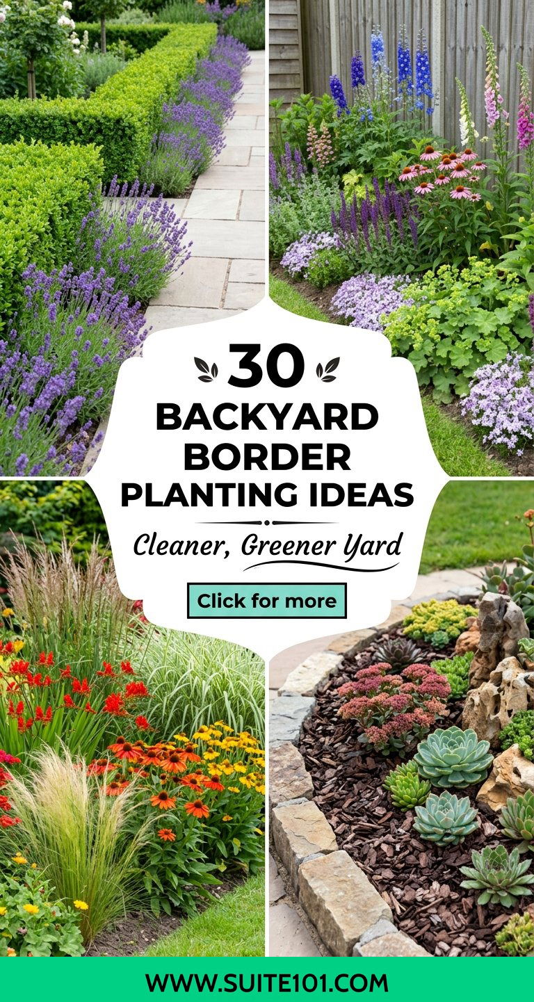 30 Backyard Border Planting Ideas for a Cleaner Greener Yard - 30 Backyard Border Planting Ideas for a Cleaner, Greener Yard