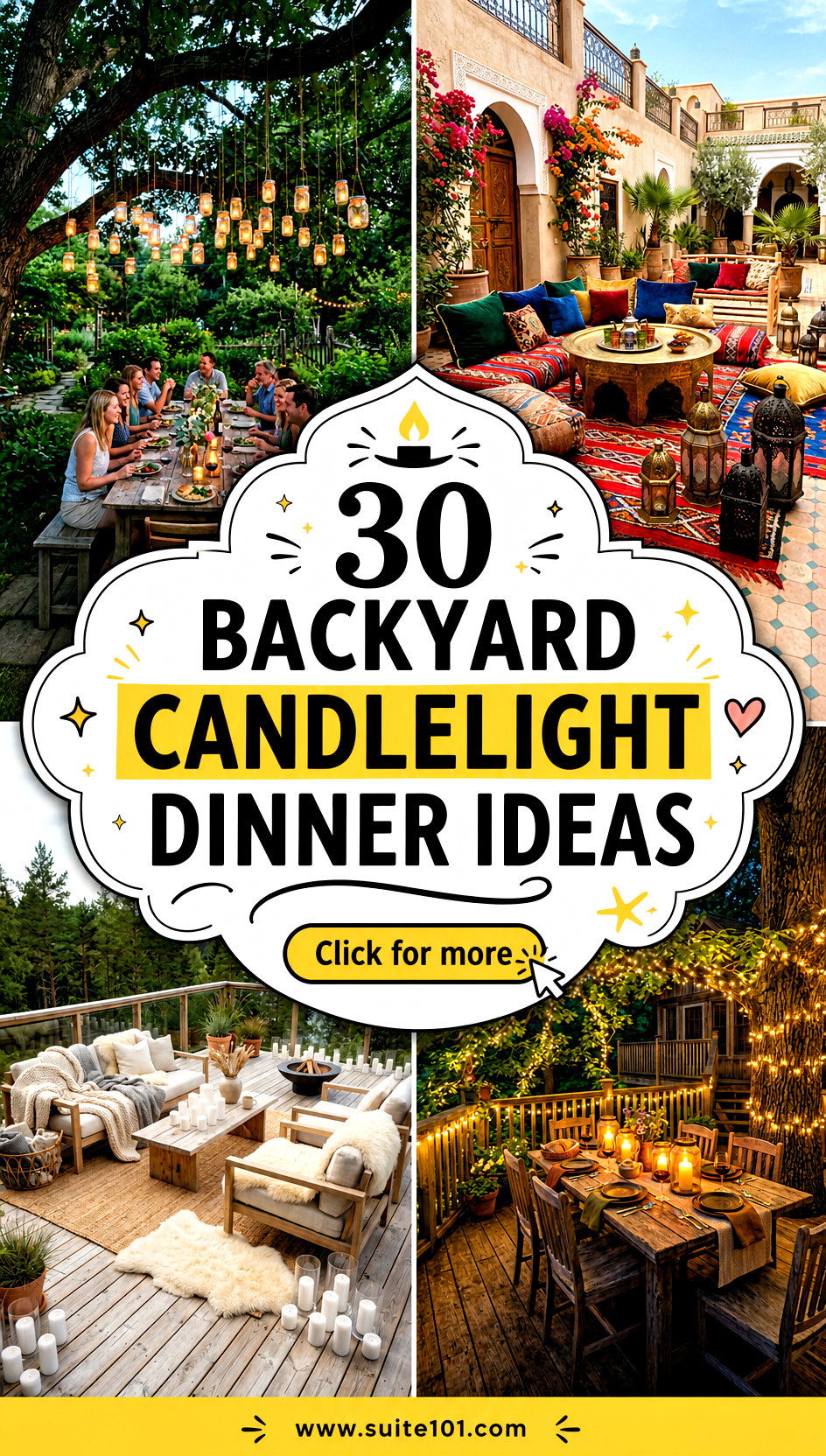 30 Backyard Candlelight Dinner Ideas for Romantic Nights - 30 Backyard Candlelight Dinner Ideas for Romantic Nights