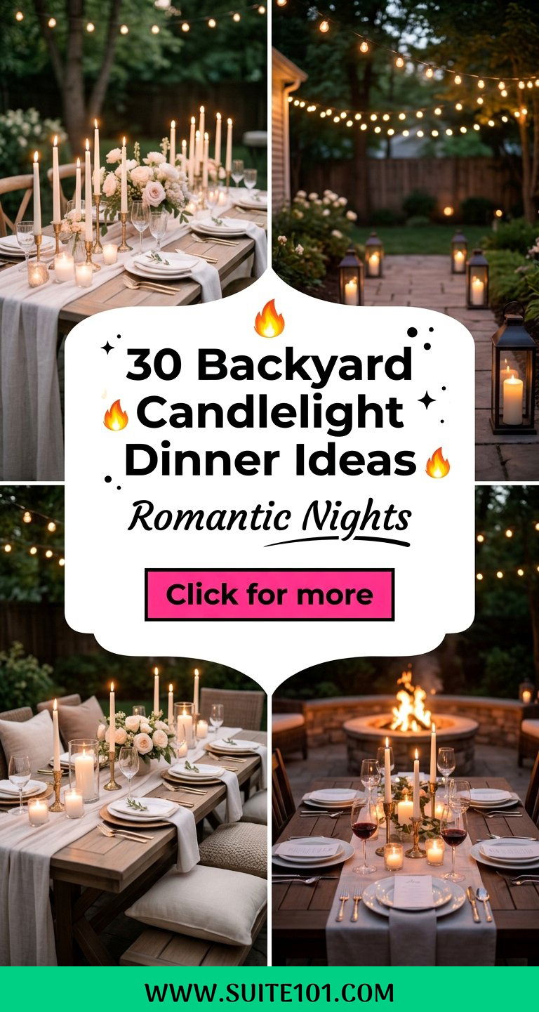30 Backyard Candlelight Dinner Ideas for Romantic Nights - 30 Backyard Candlelight Dinner Ideas for Romantic Nights