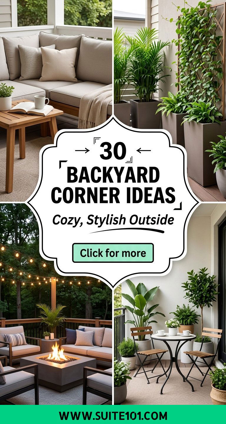 30 Backyard Corner Ideas for Cozy Stylish Outdoor Spaces - 30 Backyard Corner Ideas for Cozy, Stylish Outdoor Spaces