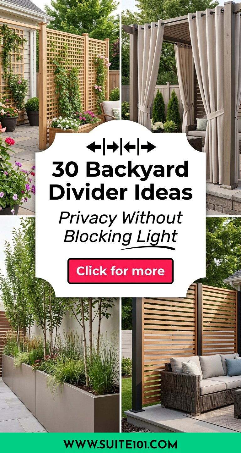 30 Backyard Divider Ideas for Privacy Without Blocking Light - 30 Backyard Divider Ideas for Privacy Without Blocking Light