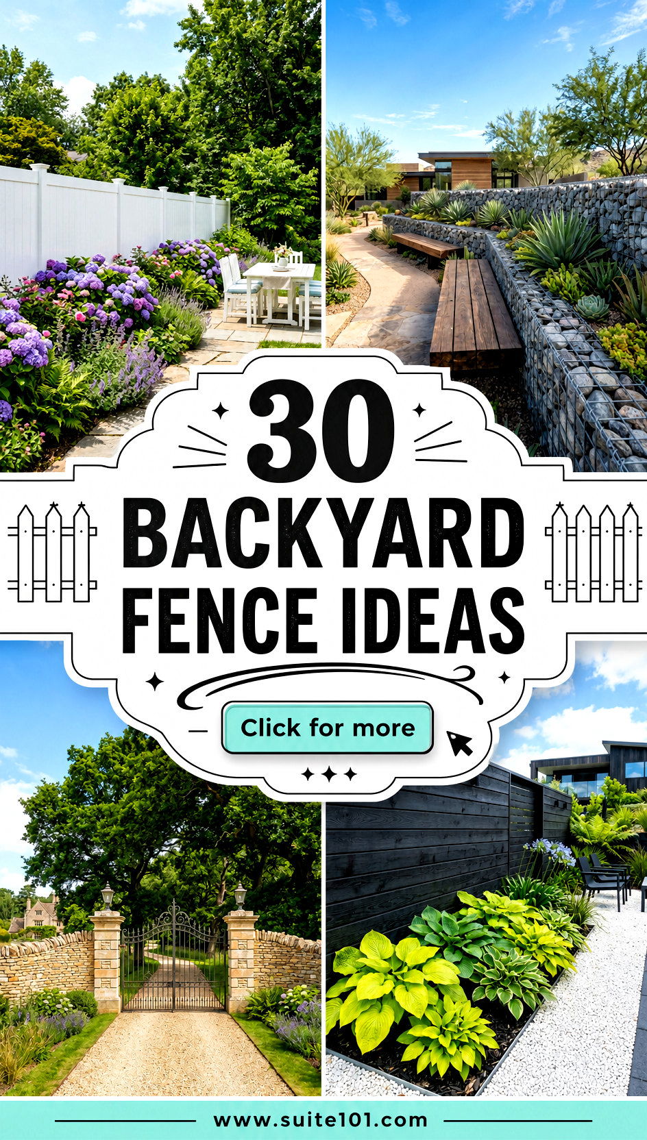30 Backyard Fence Ideas for Privacy Style and Security - 30 Backyard Fence Ideas for Privacy, Style, and Security