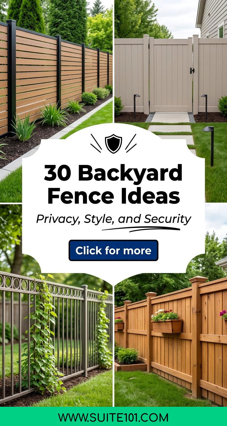 30 Backyard Fence Ideas for Privacy Style and Security - 30 Backyard Fence Ideas for Privacy, Style, and Security