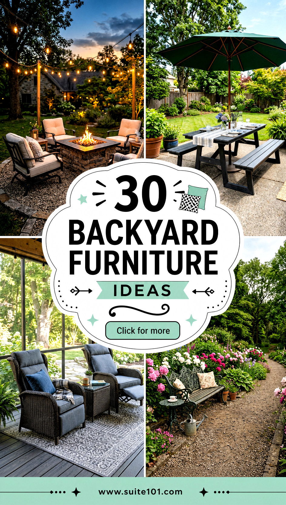 30 Backyard Furniture Ideas for Cozy Weather-Ready Comfort - 30 Backyard Furniture Ideas for Cozy, Weather-Ready Comfort