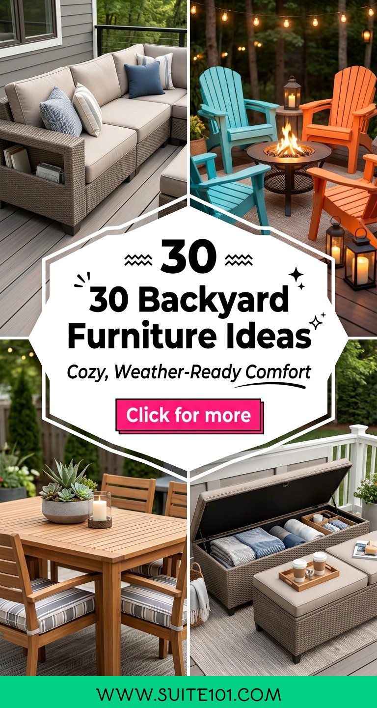 30 Backyard Furniture Ideas for Cozy Weather-Ready Comfort - 30 Backyard Furniture Ideas for Cozy, Weather-Ready Comfort