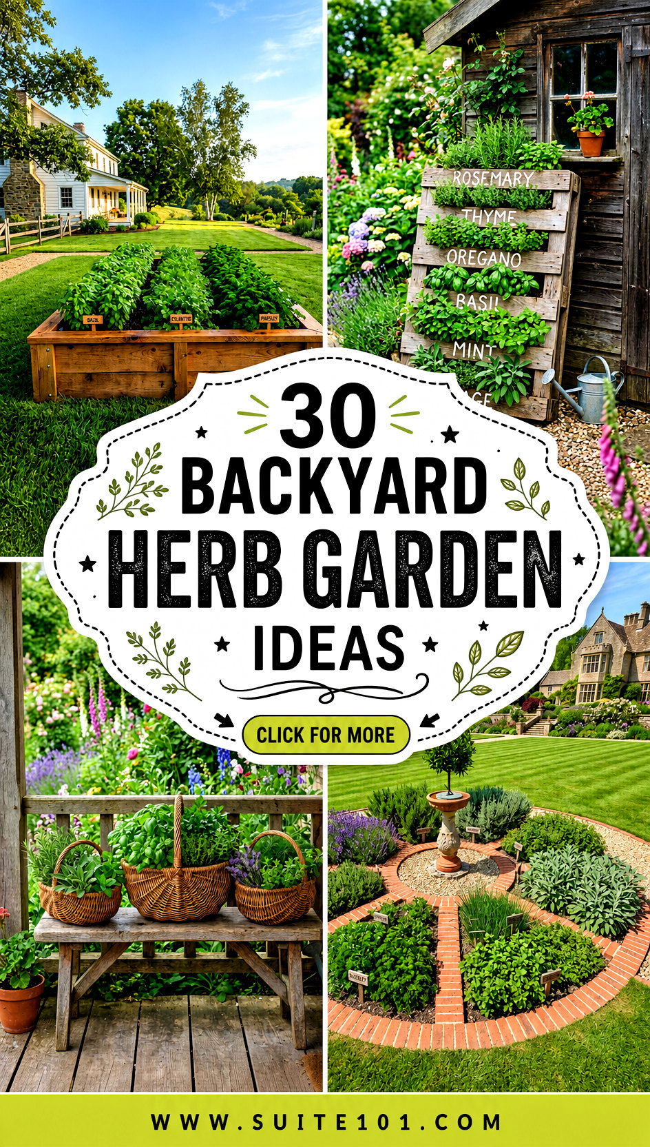 30 Backyard Herb Garden Ideas for Fresh Flavor All Year - 30 Backyard Herb Garden Ideas for Fresh Flavor All Year