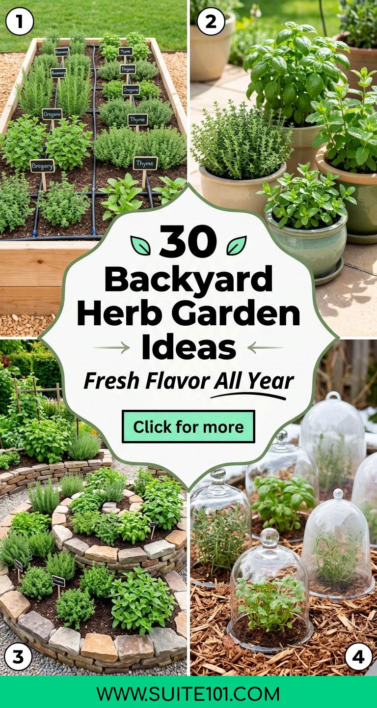 30 Backyard Herb Garden Ideas for Fresh Flavor All Year - 30 Backyard Herb Garden Ideas for Fresh Flavor All Year