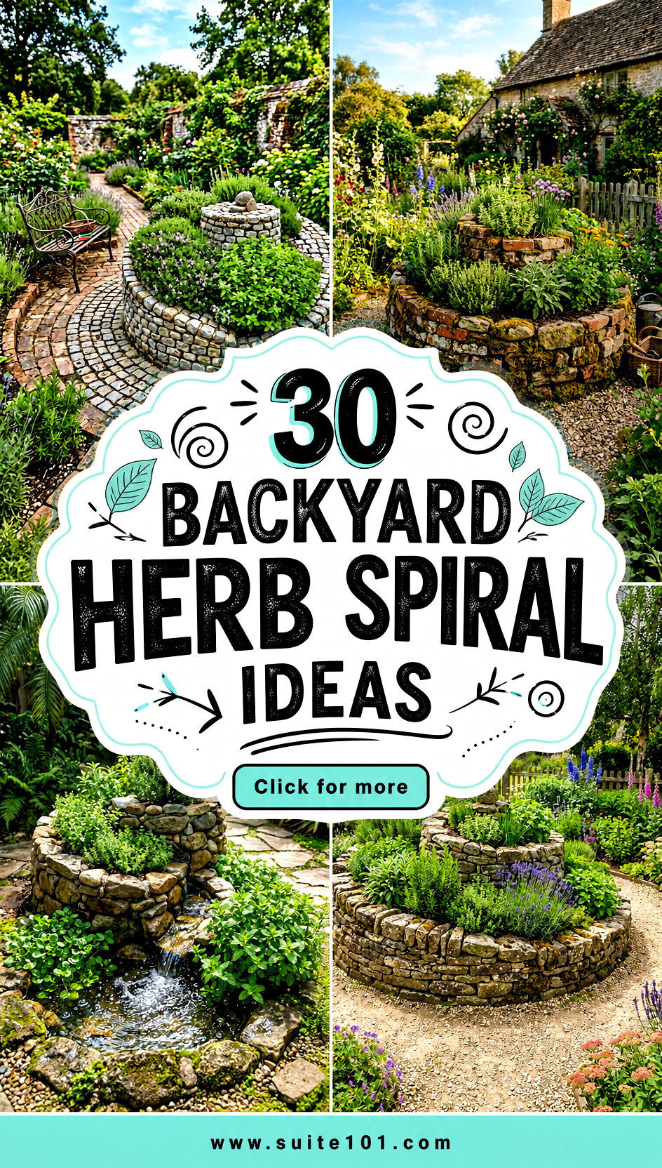 30 Backyard Herb Spiral Ideas for Compact Gorgeous Planting - 30 Backyard Herb Spiral Ideas for Compact, Gorgeous Planting