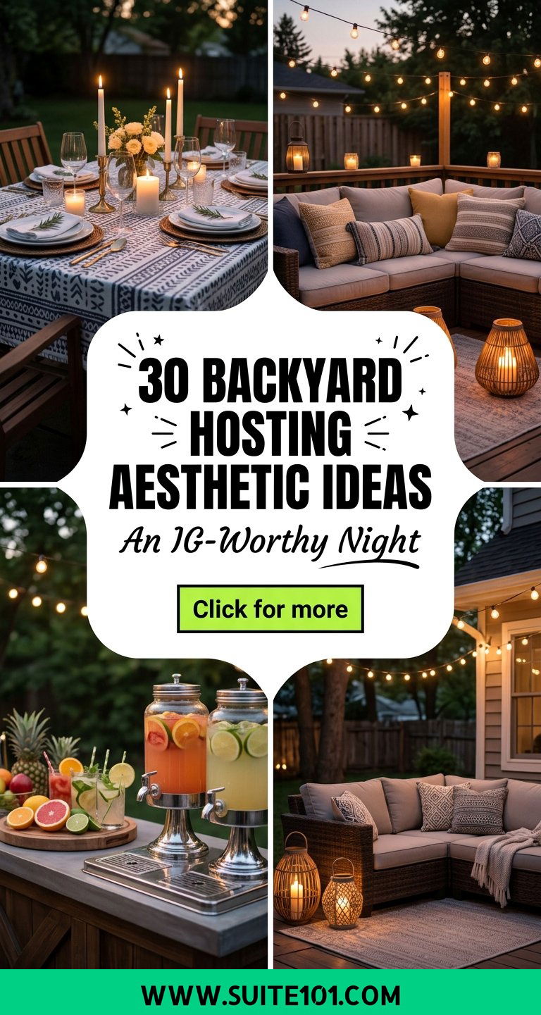 30 Backyard Hosting Aesthetic Ideas for an IG-Worthy Night - 30 Backyard Hosting Aesthetic Ideas for an IG-Worthy Night