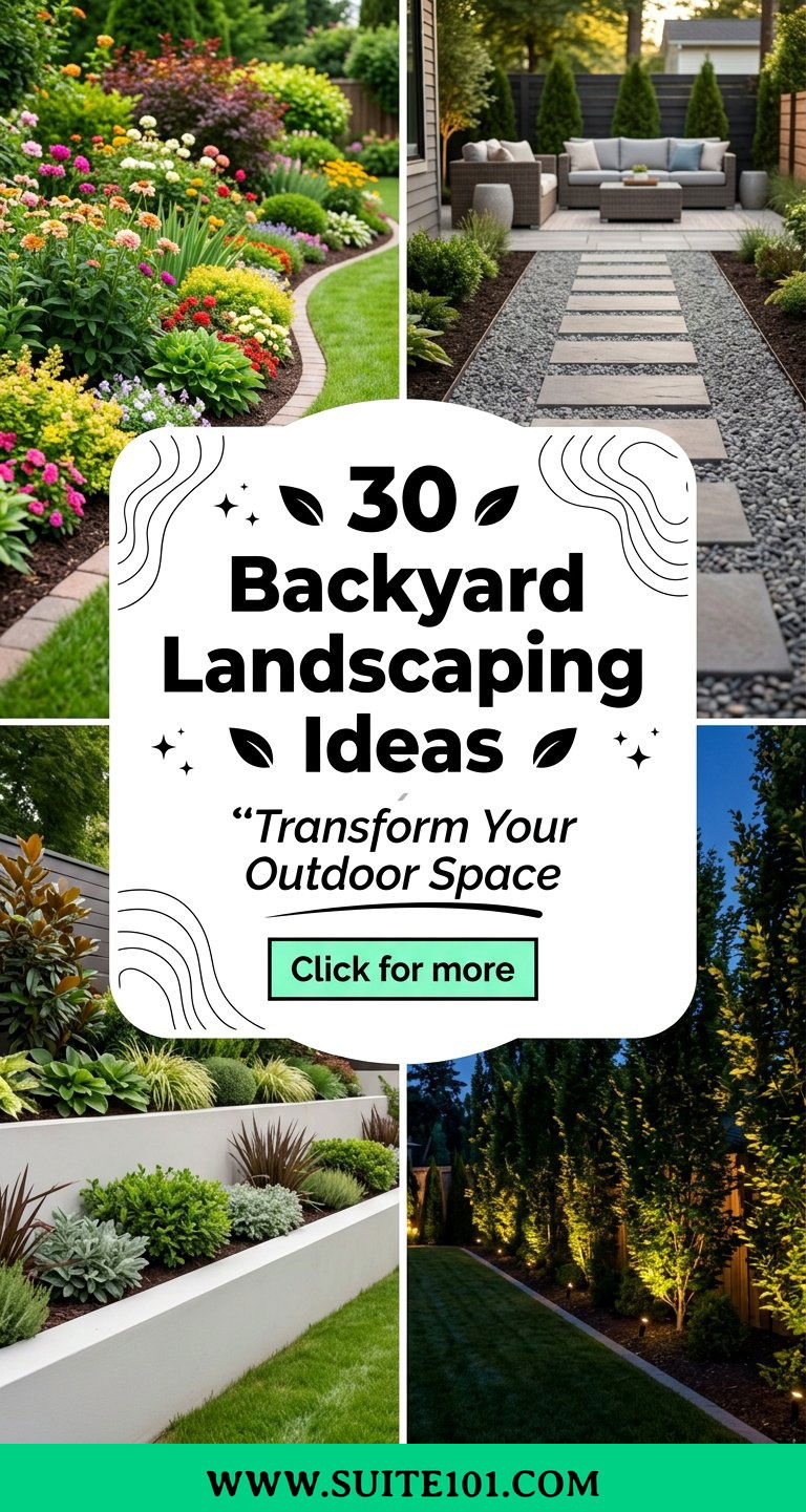 30 Backyard Landscaping Ideas to Transform Your Outdoor Space - 30 Backyard Landscaping Ideas to Transform Your Outdoor Space