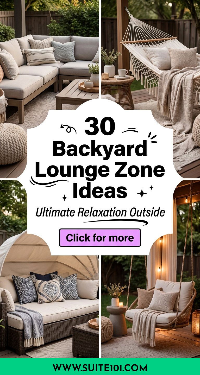 30 Backyard Lounge Zone Ideas for Ultimate Relaxation Outside - 30 Backyard Lounge Zone Ideas for Ultimate Relaxation Outside