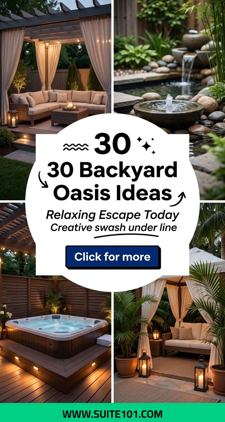 30 Backyard Oasis Ideas for a Relaxing Outdoor Escape Today - 30 Backyard Oasis Ideas for a Relaxing Outdoor Escape Today