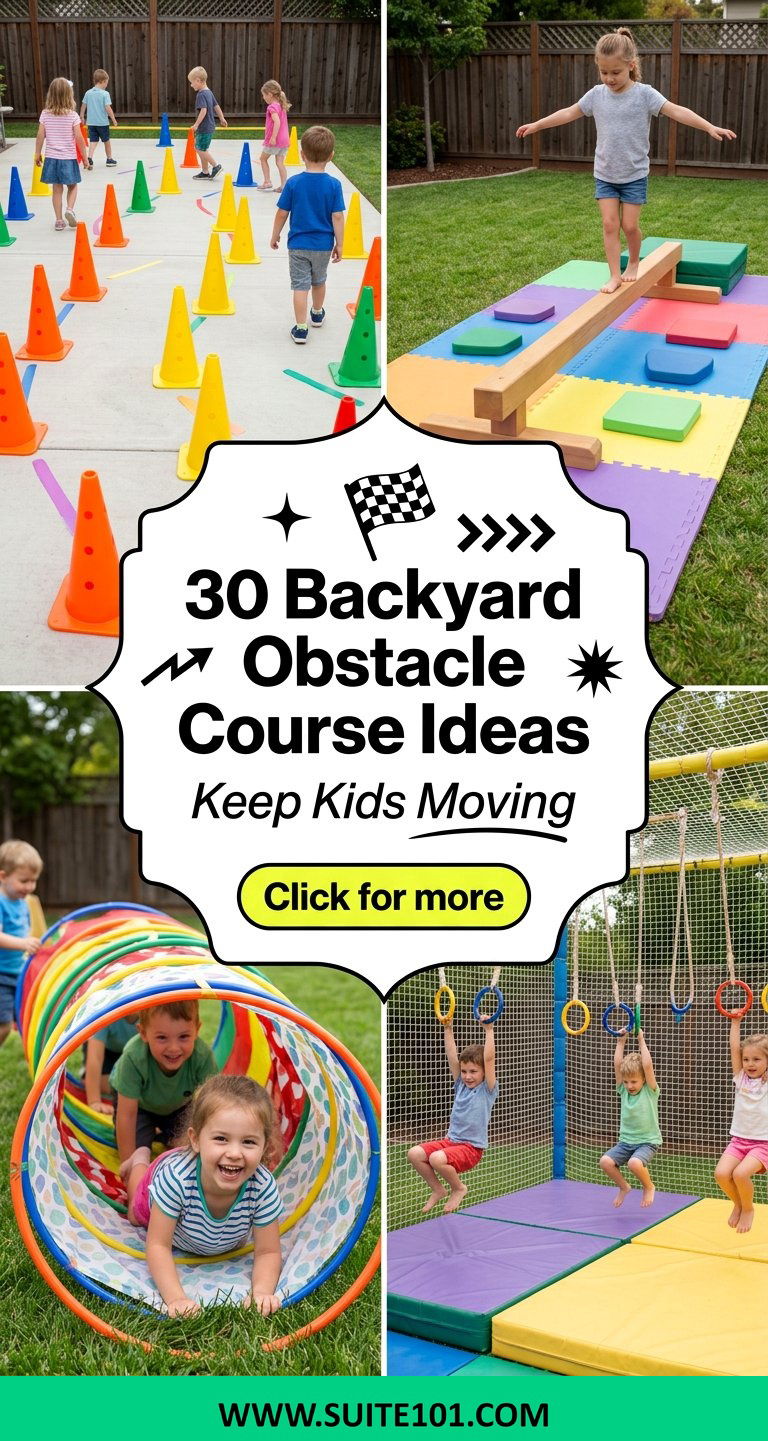 30 Backyard Obstacle Course Ideas to Keep Kids Active All Summer - 30 Backyard Obstacle Course Ideas to Keep Kids Active All Summer
