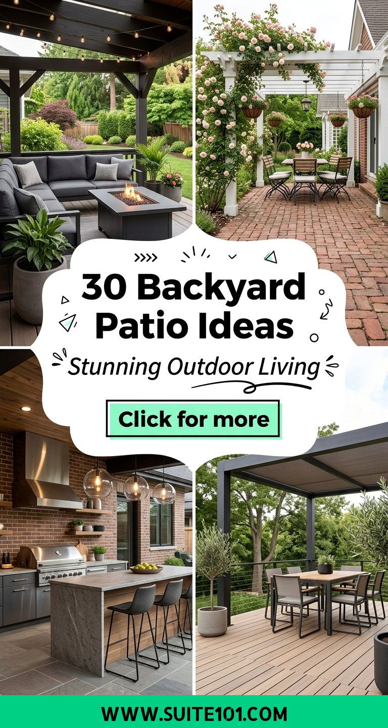 30 Backyard Patio Ideas for a Stunning Outdoor Living Space - 30 Backyard Patio Ideas for a Stunning Outdoor Living Space