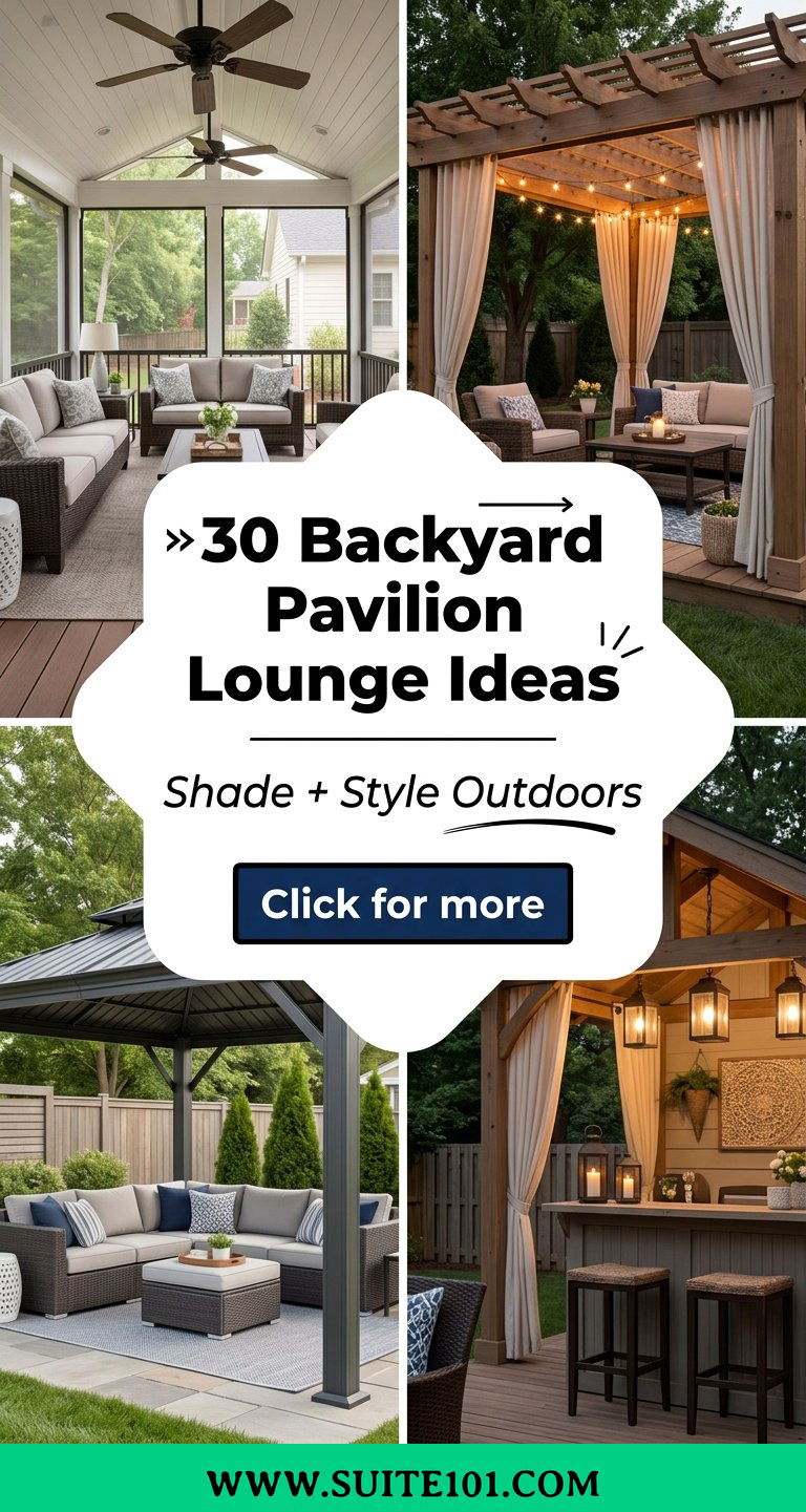 30 Backyard Pavilion Lounge Ideas for Shade and Style Outdoors - 30 Backyard Pavilion Lounge Ideas for Shade and Style Outdoors