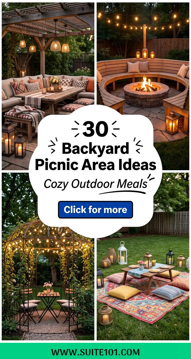 30 Backyard Picnic Area Ideas for Cozy Outdoor Meals Every Week - 30 Backyard Picnic Area Ideas for Cozy Outdoor Meals Every Week