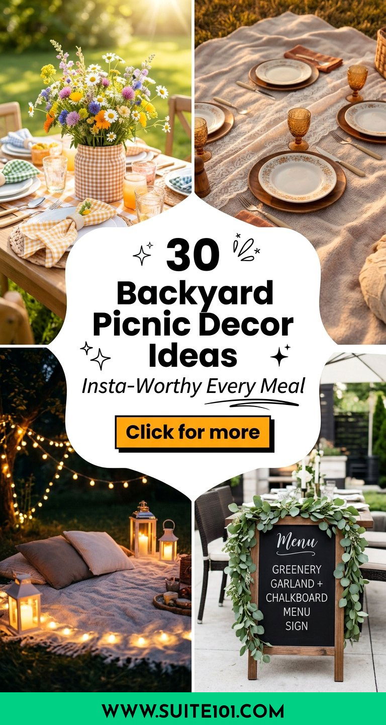 30 Backyard Picnic Decor Ideas to Make Every Meal Insta-Worthy - 30 Backyard Picnic Decor Ideas to Make Every Meal Insta-Worthy