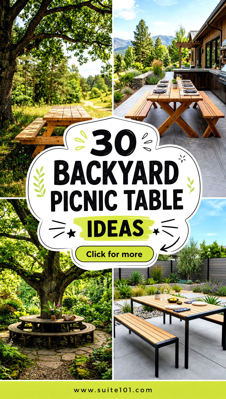 30 Backyard Picnic Table Ideas for Easy Outdoor Gatherings - 30 Backyard Picnic Table Ideas for Easy Outdoor Gatherings