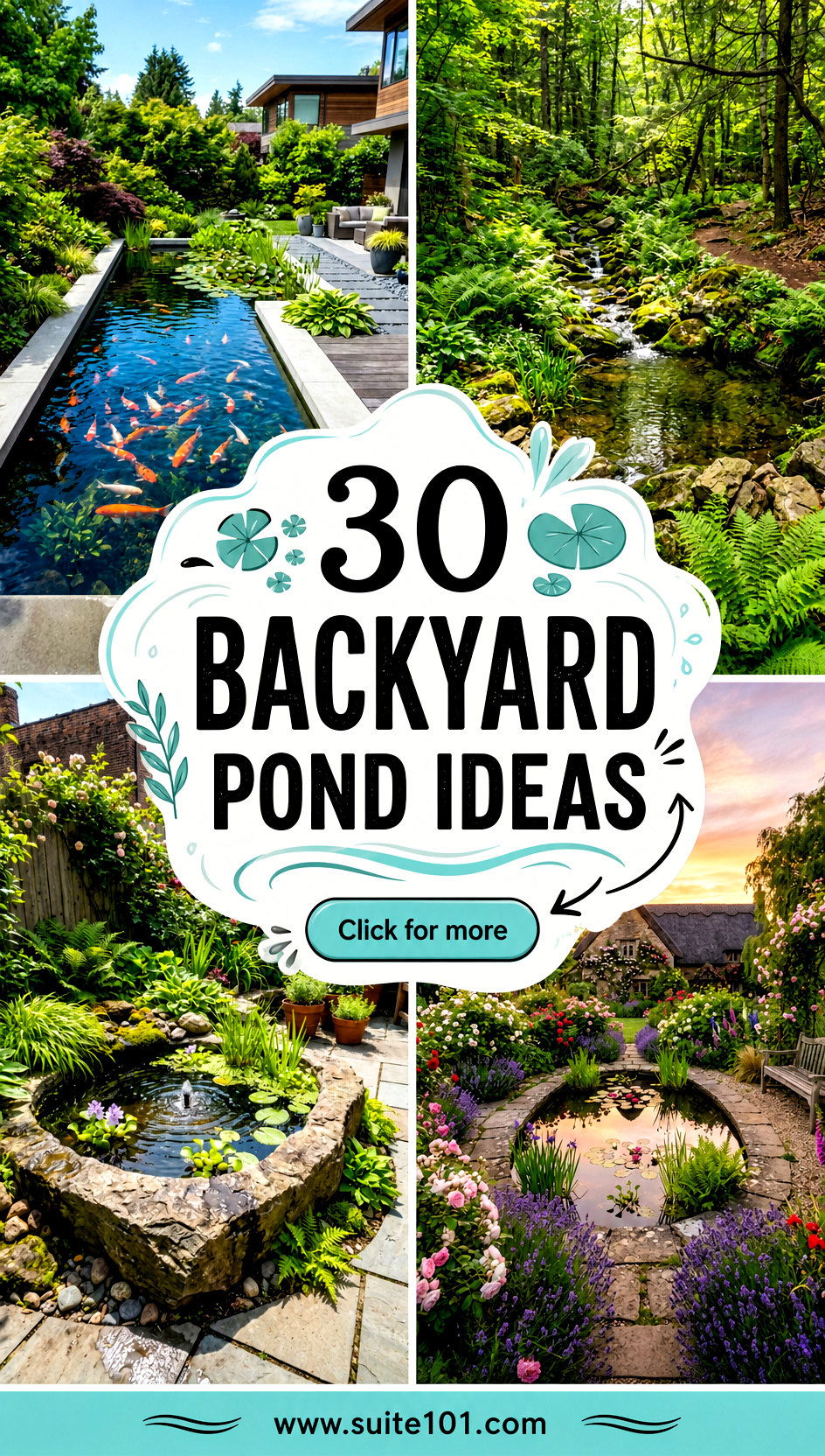 30 Backyard Pond Ideas for Serene Water Features Youll Love - 30 Backyard Pond Ideas for Serene Water Features You'll Love