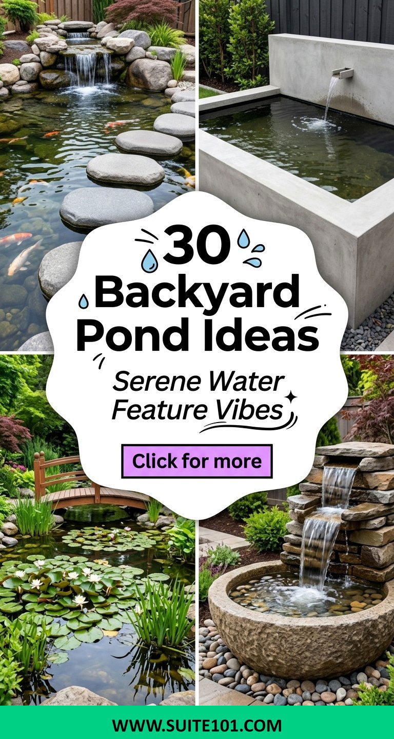 30 Backyard Pond Ideas for Serene Water Features Youll Love - 30 Backyard Pond Ideas for Serene Water Features You'll Love