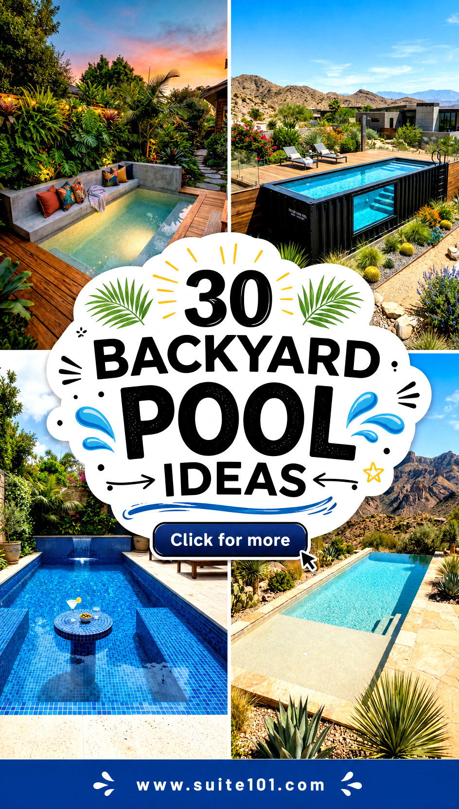 30 Backyard Pool Ideas for a Resort-Style Backyard Getaway - 30 Backyard Pool Ideas for a Resort-Style Backyard Getaway