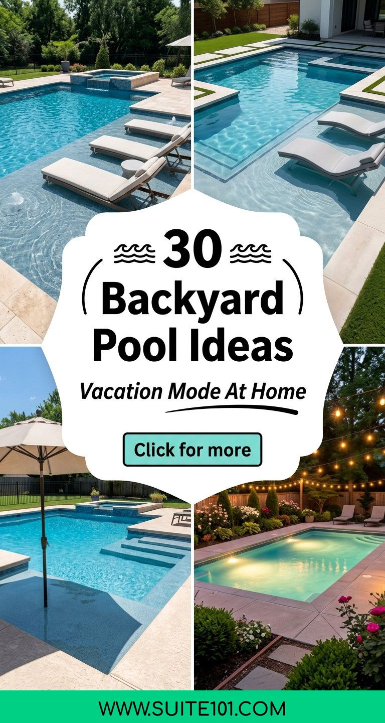 30 Backyard Pool Ideas for a Resort-Style Backyard Getaway - 30 Backyard Pool Ideas for a Resort-Style Backyard Getaway