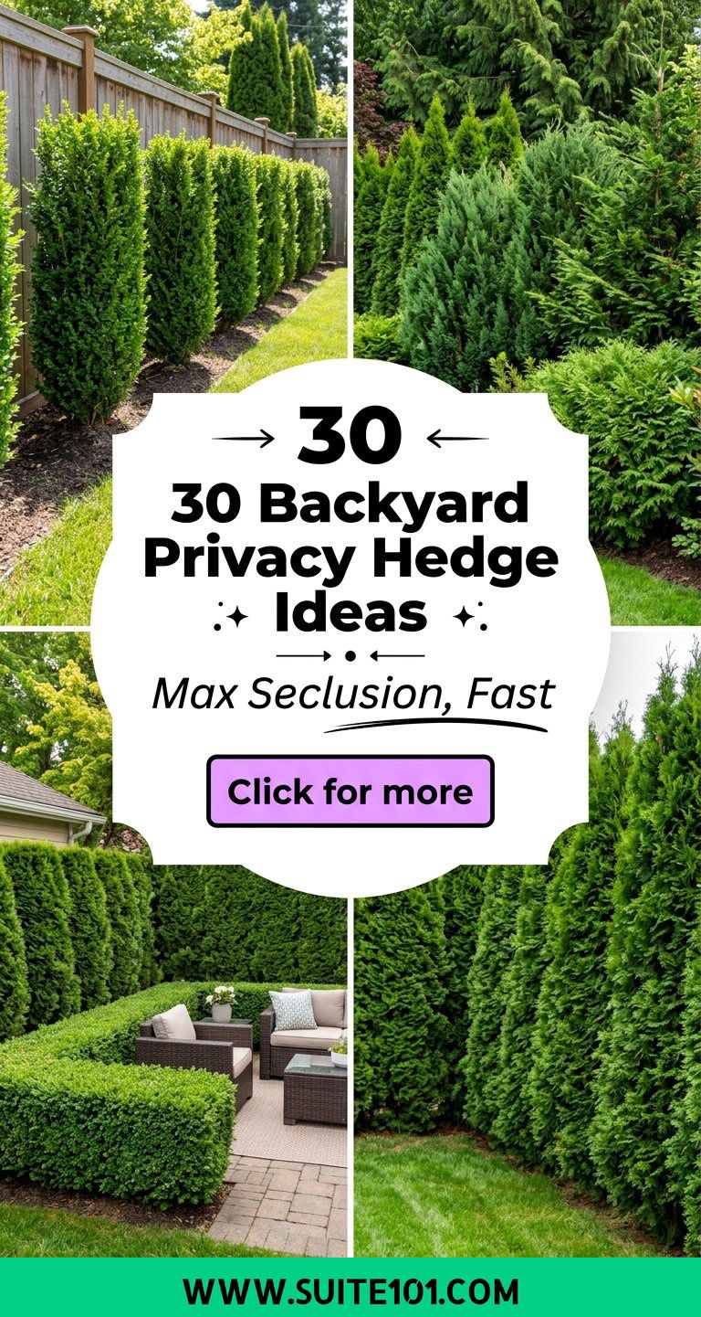 30 Backyard Privacy Hedge Ideas for Maximum Seclusion Today - 30 Backyard Privacy Hedge Ideas for Maximum Seclusion Today