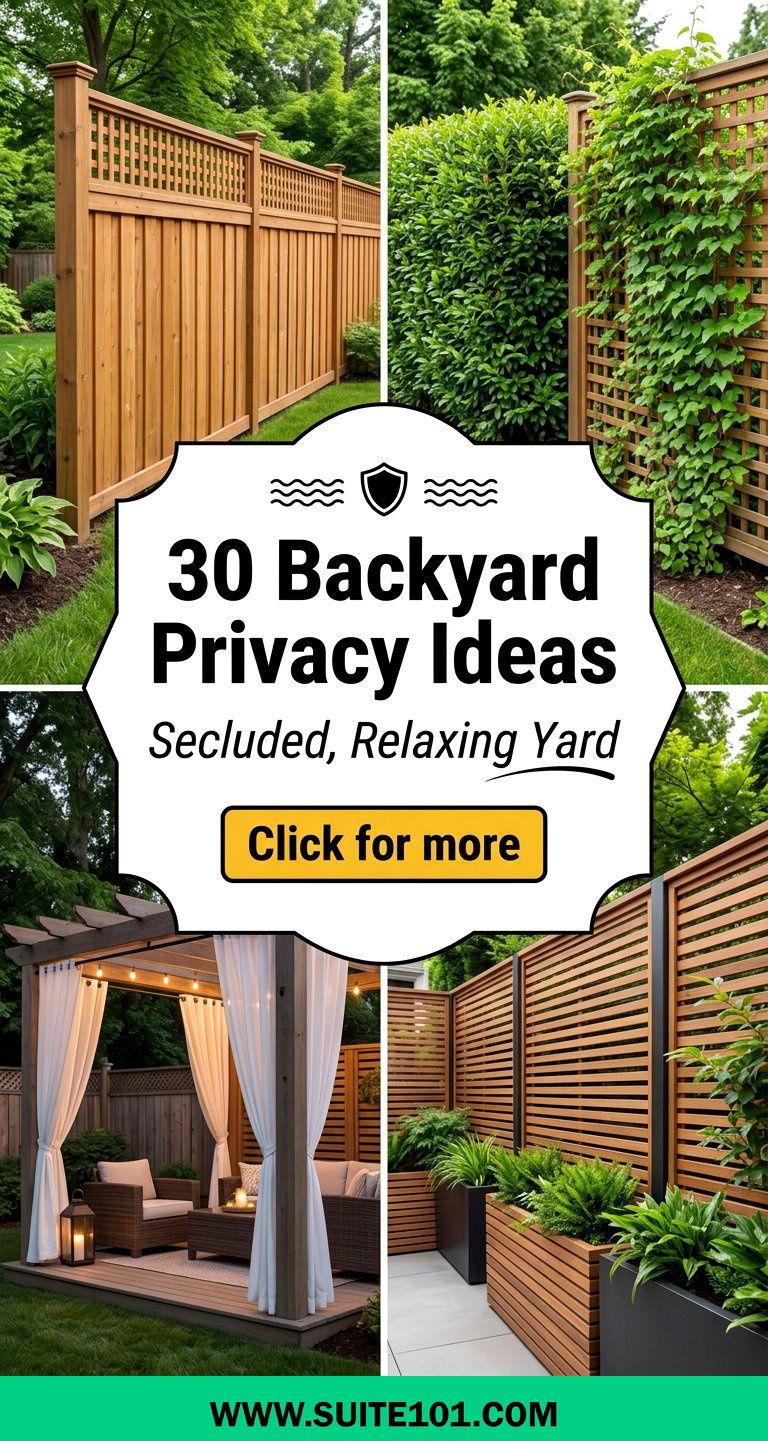 30 Backyard Privacy Ideas for a More Secluded Relaxing Yard - 30 Backyard Privacy Ideas for a More Secluded, Relaxing Yard