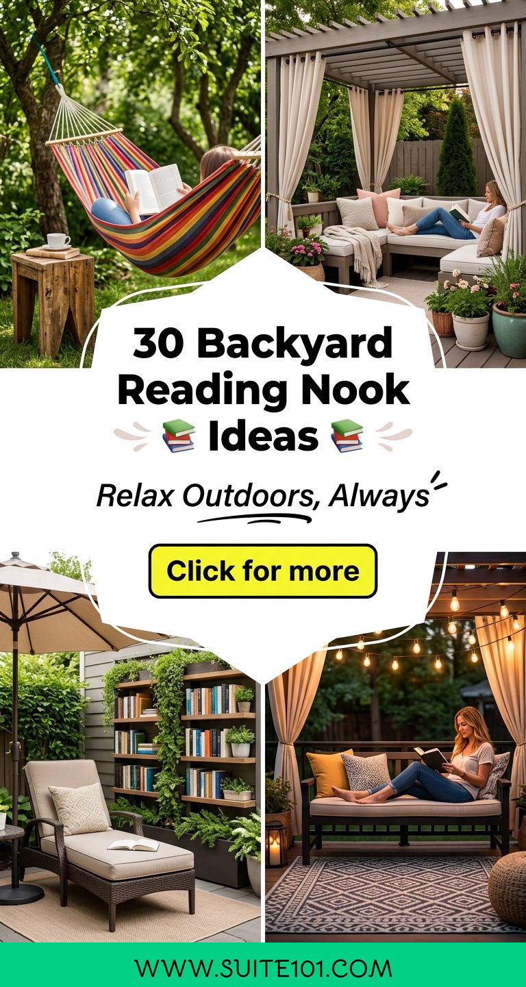 30 Backyard Reading Nook Ideas for Relaxing Outdoor Comfort - 30 Backyard Reading Nook Ideas for Relaxing Outdoor Comfort