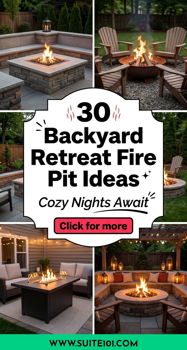 30 Backyard Retreat Fire Pit Ideas for Cozy Nights in Your Yard - 30 Backyard Retreat Fire Pit Ideas for Cozy Nights in Your Yard