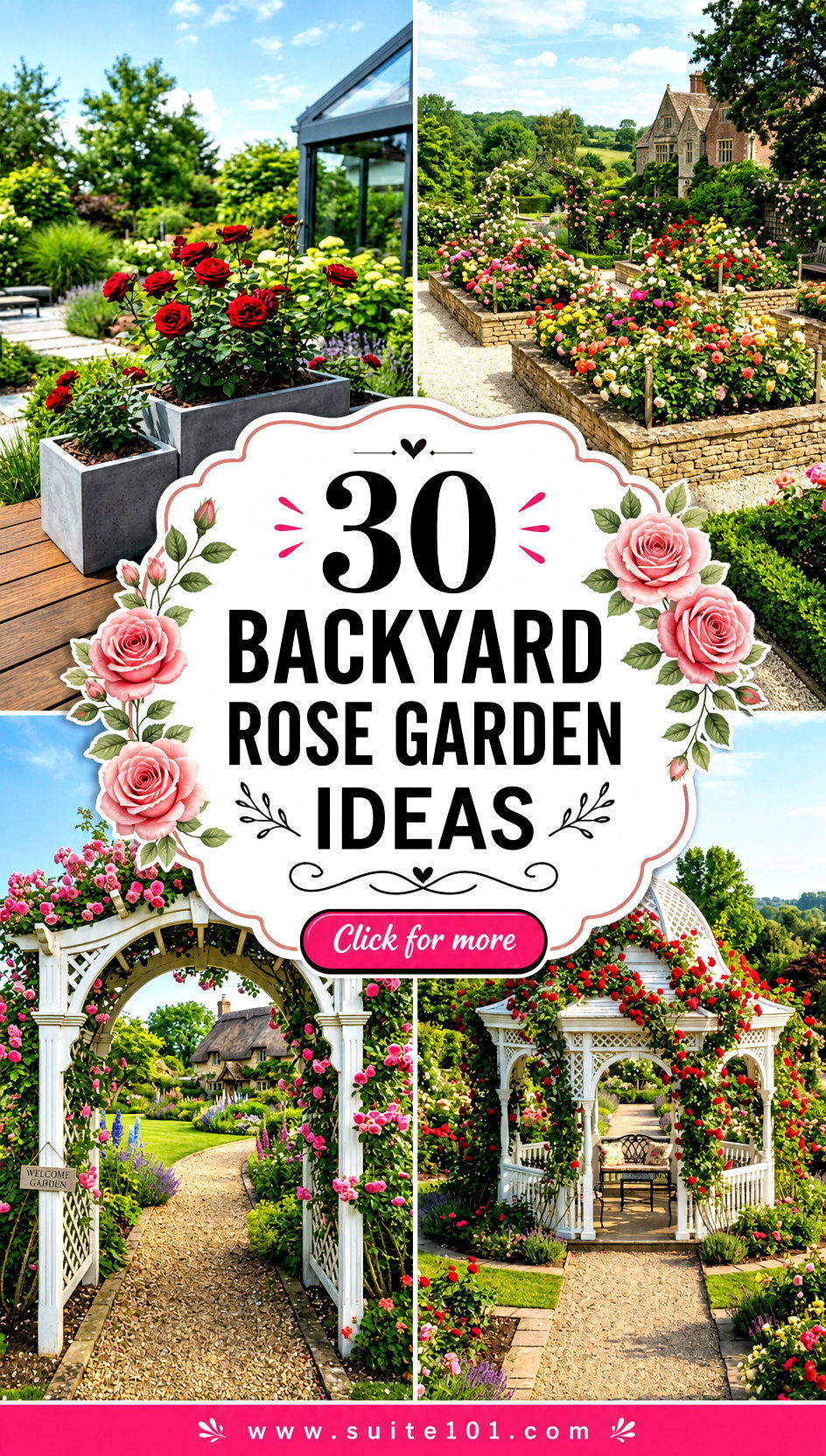 30 Backyard Rose Garden Ideas to Create Fragrant Blooms - 30 Backyard Rose Garden Ideas to Create Fragrant Blooms