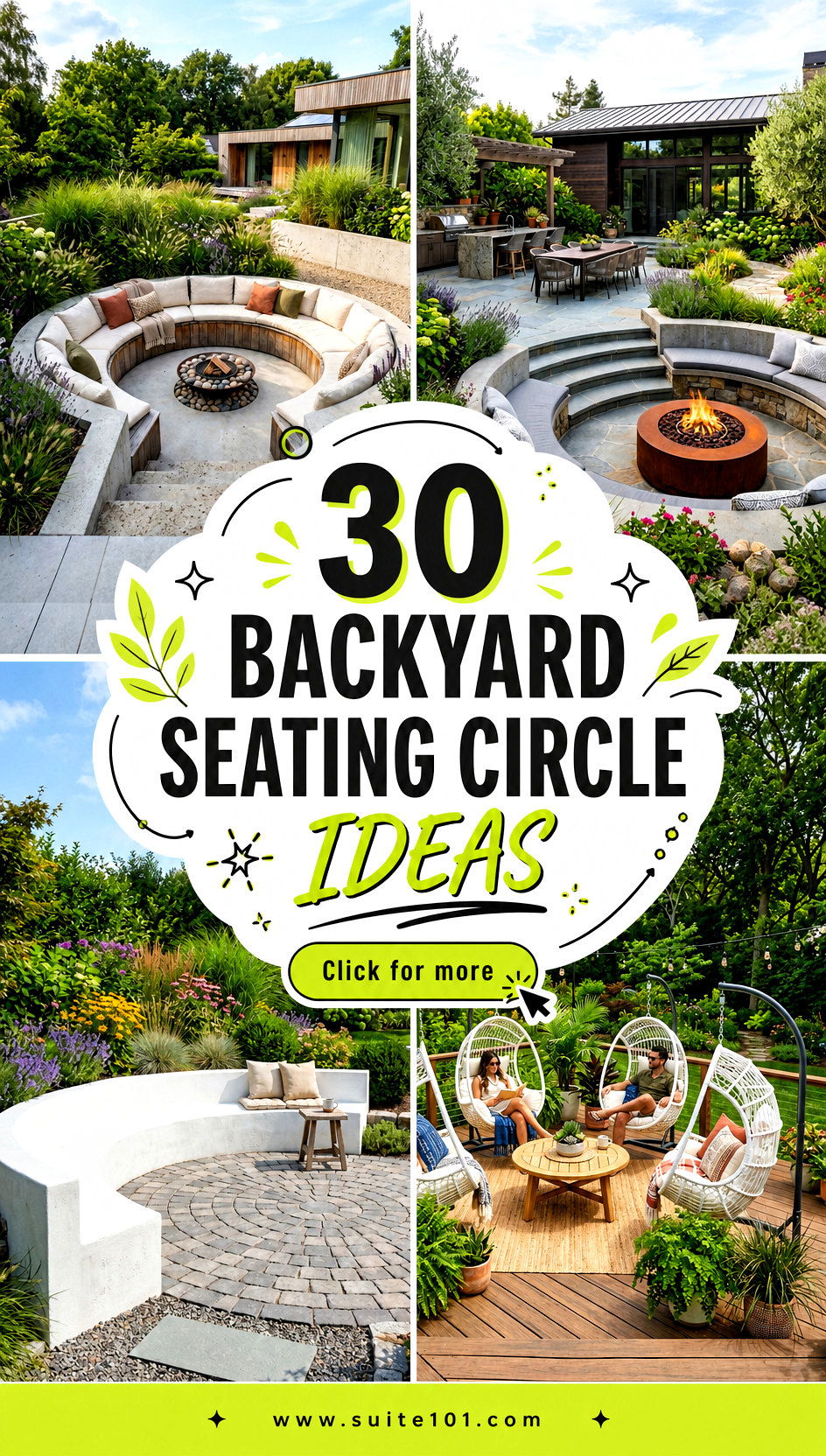 30 Backyard Seating Circle Ideas for Cozy Outdoor Nights - 30 Backyard Seating Circle Ideas for Cozy Outdoor Nights