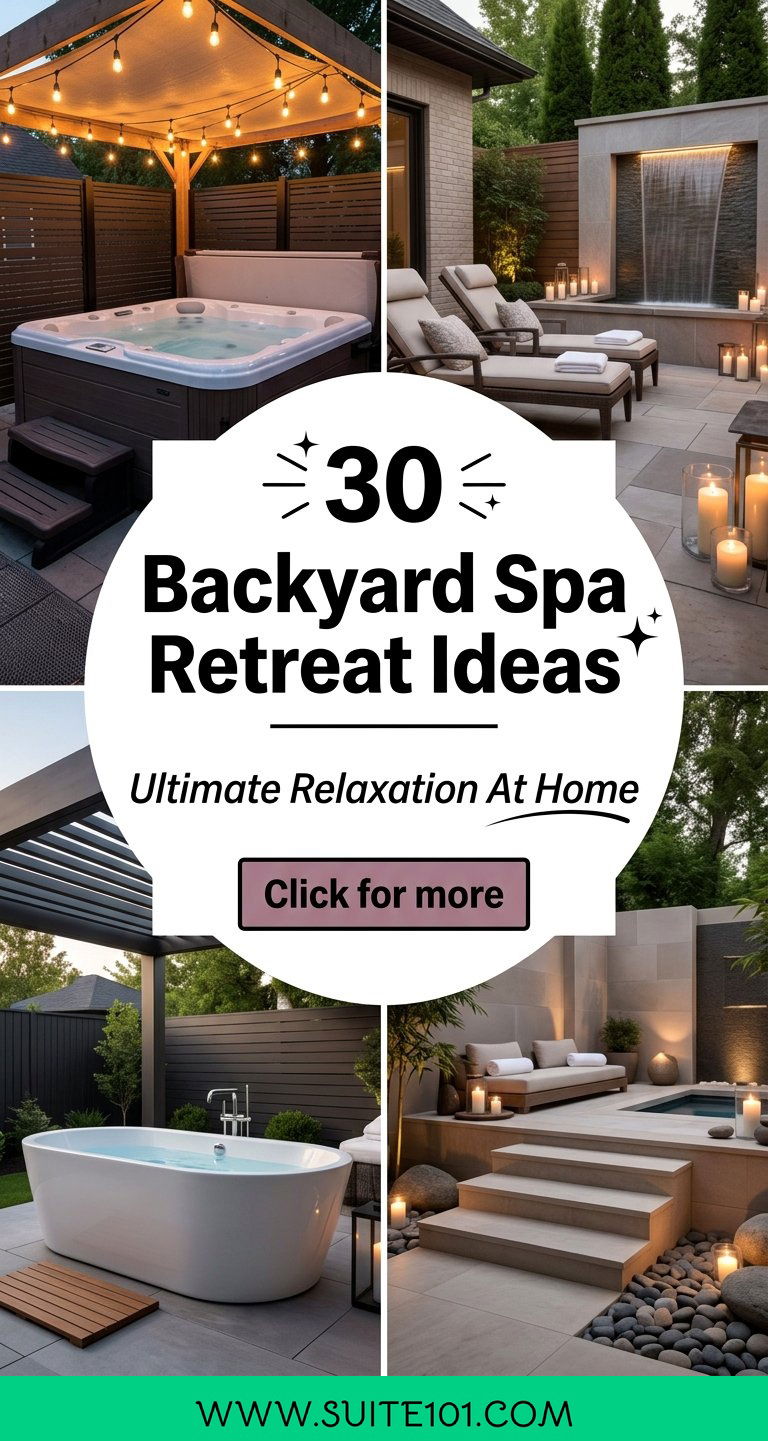 30 Backyard Spa Retreat Ideas for Ultimate Relaxation at Home - 30 Backyard Spa Retreat Ideas for Ultimate Relaxation at Home