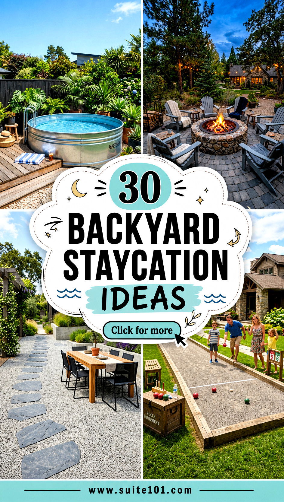 30 Backyard Staycation Ideas for Relaxing Nights at Home - 30 Backyard Staycation Ideas for Relaxing Nights at Home