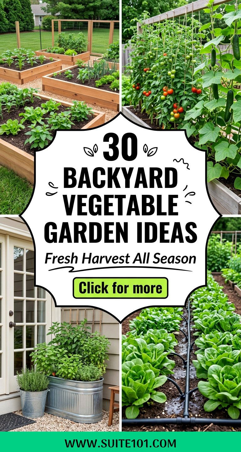 30 Backyard Vegetable Garden Ideas for Fresh Harvest All Season - 30 Backyard Vegetable Garden Ideas for Fresh Harvest All Season