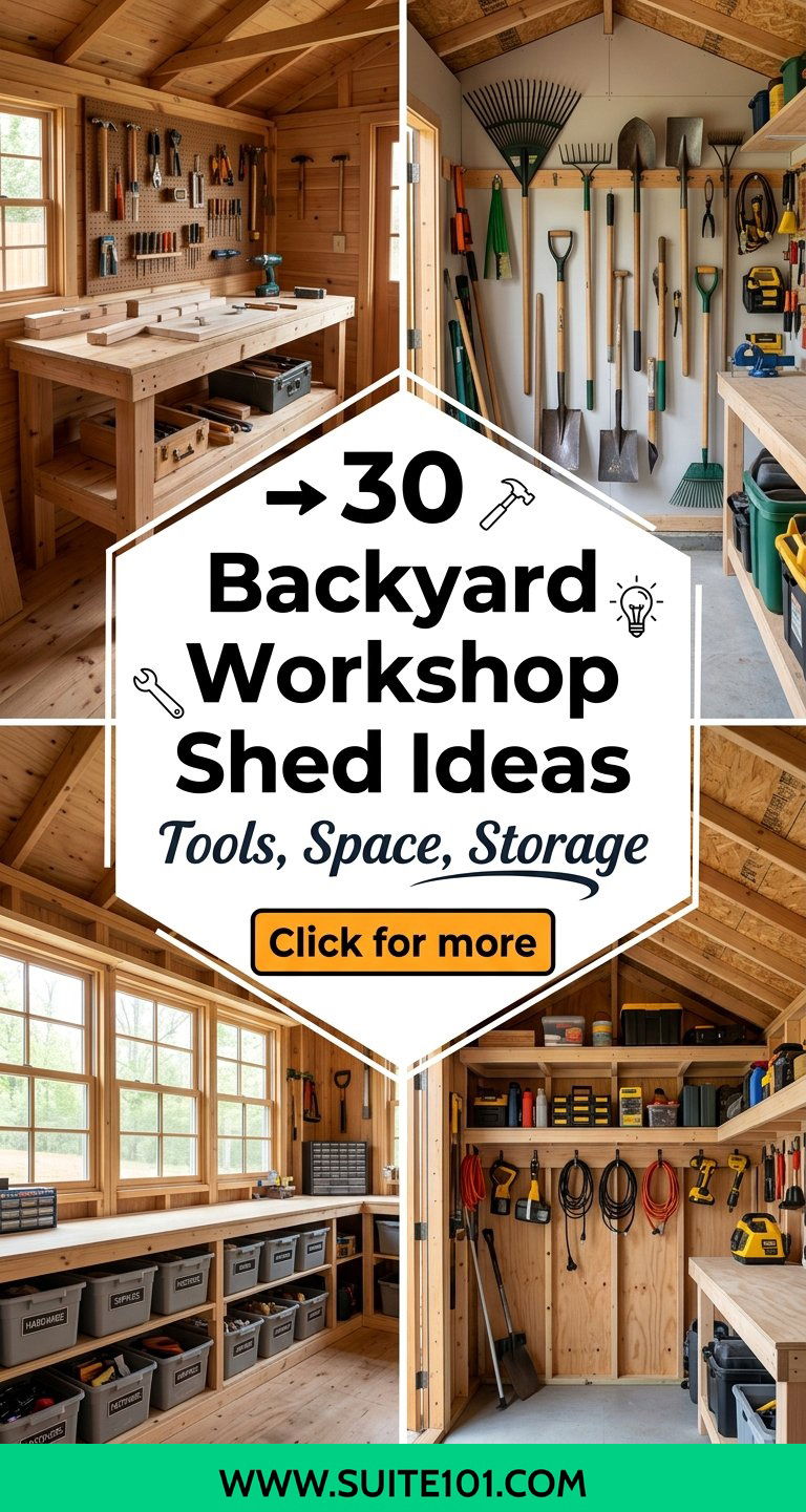 30 Backyard Workshop Shed Ideas for Tools Space and Storage - 30 Backyard Workshop Shed Ideas for Tools, Space and Storage