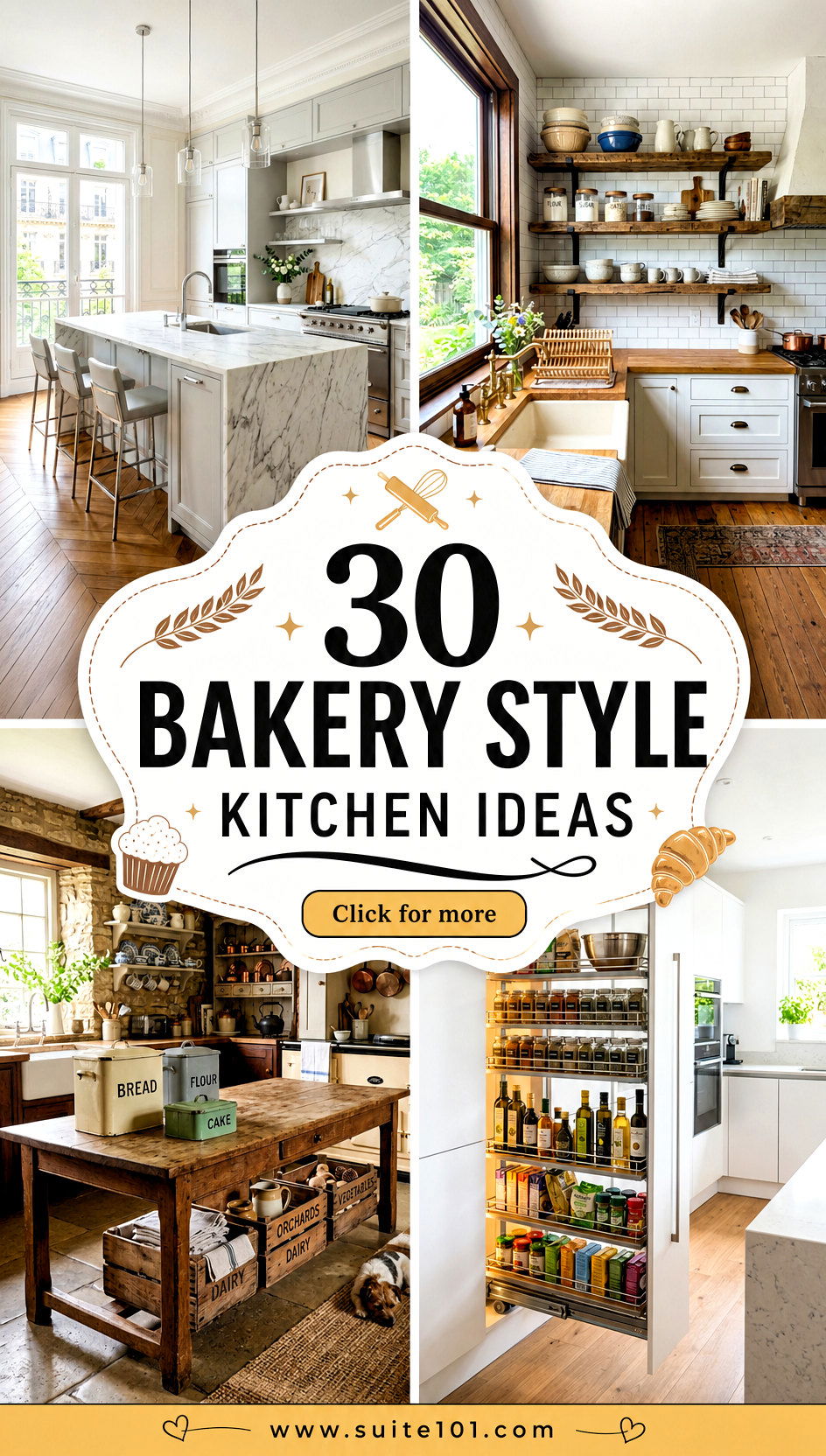 30 Bakery Style Kitchen Ideas for a Warm Sweet Everyday Look - 30 Bakery Style Kitchen Ideas for a Warm, Sweet Everyday Look